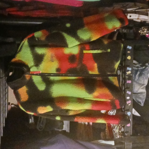 Nike Jordan Flight MVP Faux Fur Fleece Spray Effect MENS SMALL - Picture 1 of 4